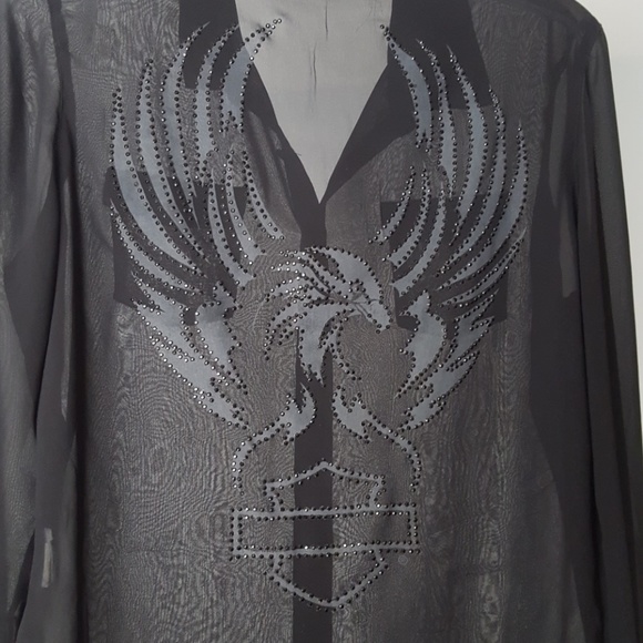 Harley-Davidson Tops - Sheer Blouse Harley-Davidson